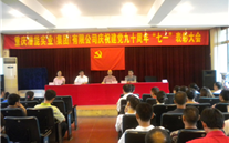 龙8头号玩家集团庆祝建党九十周年“七一”表彰大会